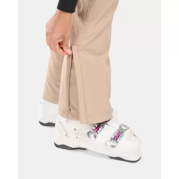  Ženske softshell skijaške hlače KILPI DIONE-W WL0408KI BEŽ 