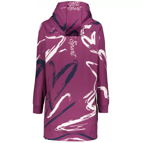  Ženski funkcionalni produljeni sweatshirt premium ALTISPORT VOJ/ALW049MI03 LJUBIČASTA 