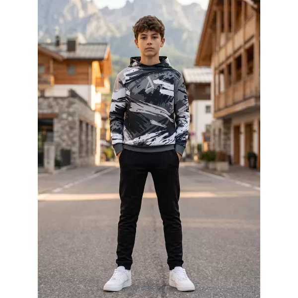  Dječja vrhunska funkcionalna majica ALTISPORT VOJ/ALK014MI01 CRNA/SIVA 