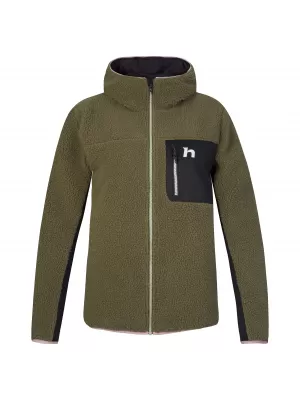 Ženski sweatshirt HANNAH KOALA HOODY BRŠLJAN ZELENA/ANTRACIT