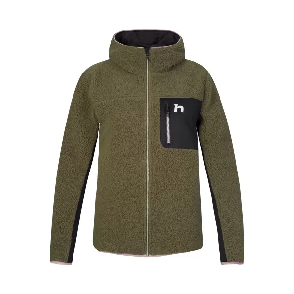  Ženski sweatshirt HANNAH KOALA HOODY BRŠLJAN ZELENA/ANTRACIT 
