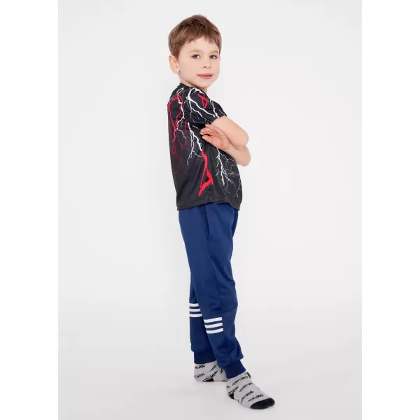  Dječja premium funkcionalna majica ALTISPORT VOJ/ALK004TR01 CRNO/CRVENO 