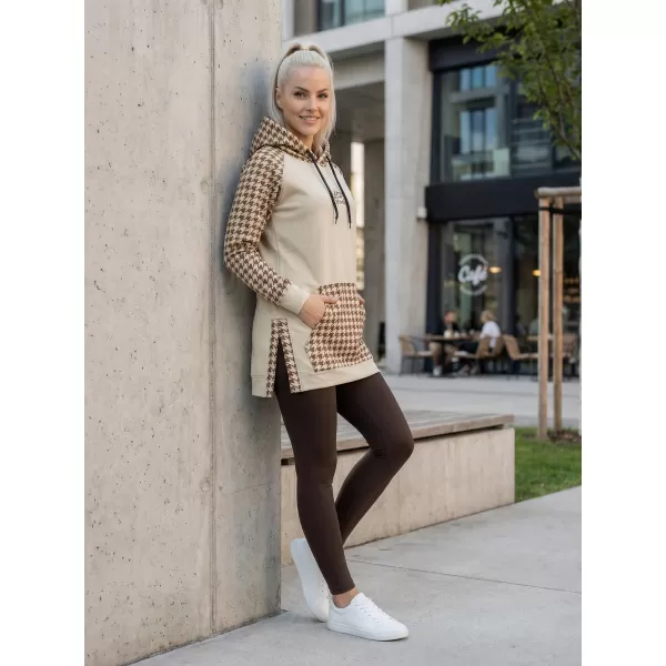  Ženski funkcionalni produljeni sweatshirt premium ALTISPORT VOJ/ALW048MI03 SMEĐA 