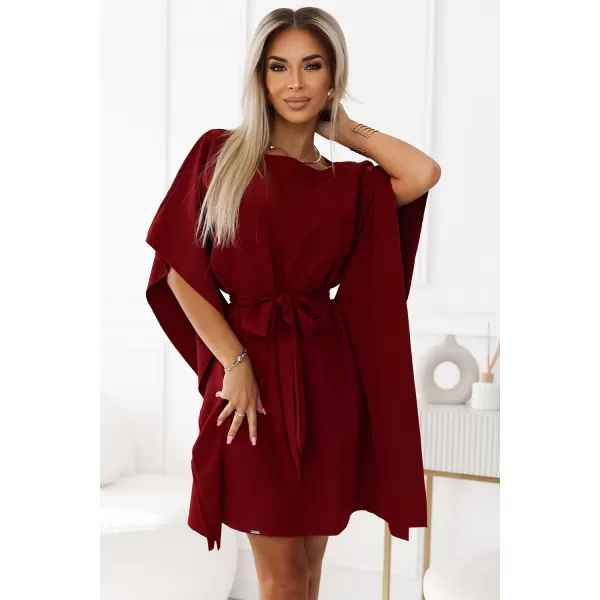  Haljina NUMOCO SOFIA 287-34 BURGUNDIJSKI 