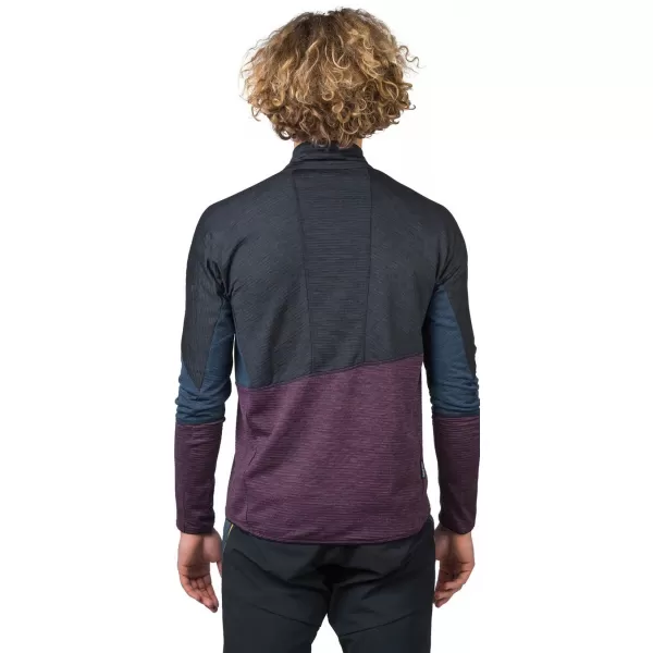  Muški sweatshirt HANNAH NIRO HZ ANTRACIT/SUHA ŠLJIVA LJUBIČASTA MEL 