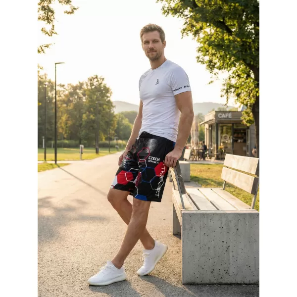  Muške premium funkcionalne kratke hlače bez džepova ALTISPORT VOJ/ALM036KRA02 HEKSA CRNA 