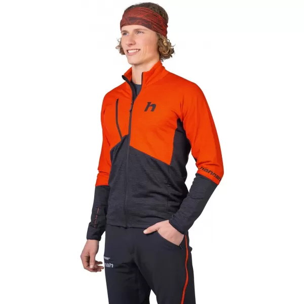  Muški sweatshirt HANNAH NIRO PIKANTNA NARANČA/ANTRACIT MEL 