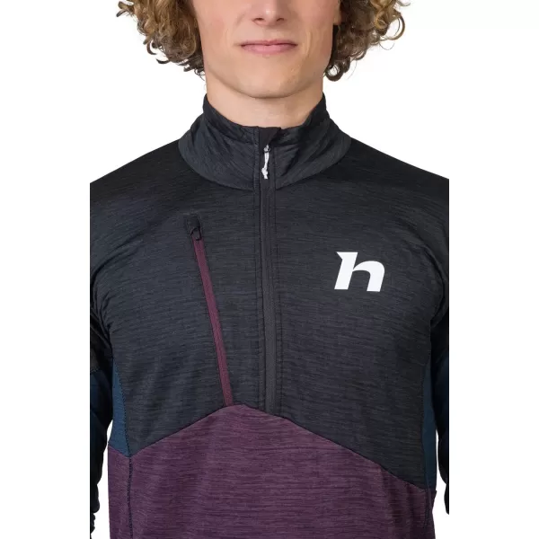  Muški sweatshirt HANNAH NIRO HZ ANTRACIT/SUHA ŠLJIVA LJUBIČASTA MEL 