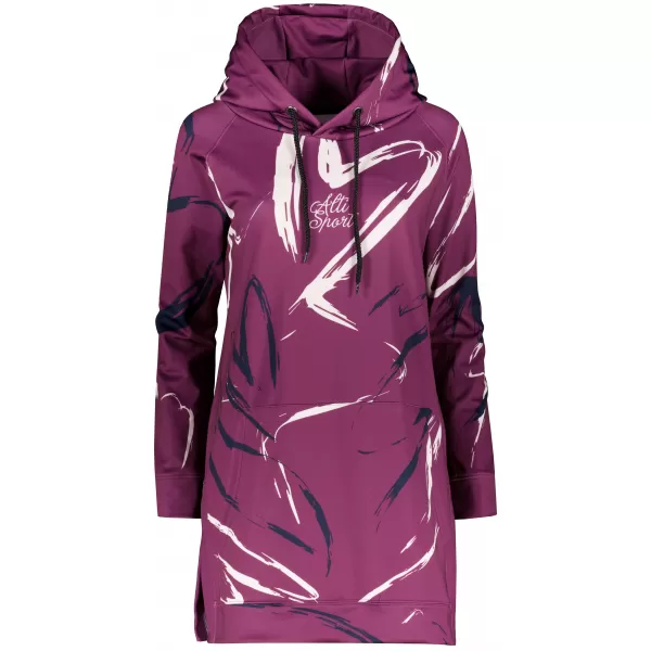  Ženski funkcionalni produljeni sweatshirt premium ALTISPORT VOJ/ALW049MI03 LJUBIČASTA 