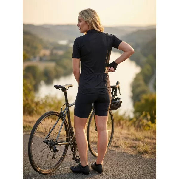  Ženski biciklistički dres ALTISPORT NoPrint NP/ALW115NJ CRNA 
