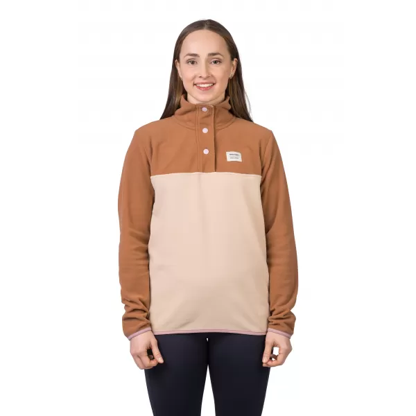  Ženski sweatshirt HANNAH NUKA ARGANOVO ULJE/SMEĐA RIŽA 