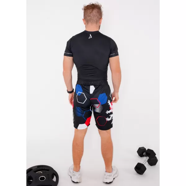  Muške premium funkcionalne kratke hlače bez džepova ALTISPORT VOJ/ALM036KRA02 HEKSA CRNA 
