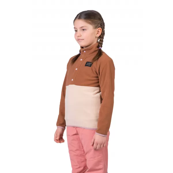  Dječji sweatshirt HANNAH MINT JR ARGANOVO ULJE/SMEĐA RIŽA 