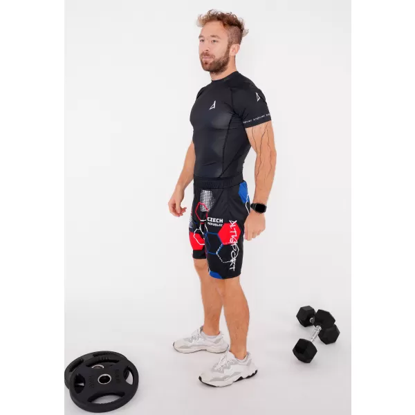  Muške premium funkcionalne kratke hlače bez džepova ALTISPORT VOJ/ALM036KRA02 HEKSA CRNA 