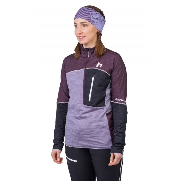  Ženski sweatshirt HANNAH MEDA HZ OREZATI LJUBIČASTA/LAVANDA SIVA MEL 