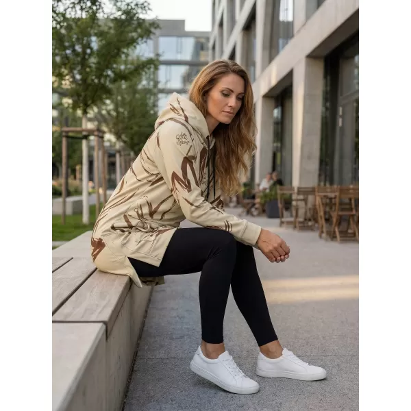  Ženski funkcionalni produljeni sweatshirt premium ALTISPORT VOJ/ALW049MI03 SMEĐA 