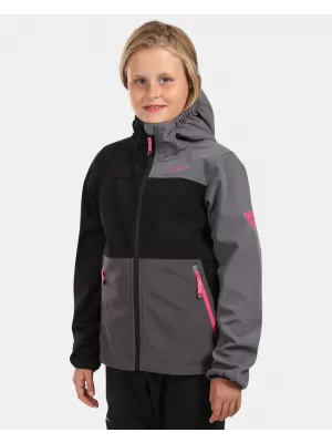 Softshell jakna za djevojčice KILPI RAVIA-J WJ0113KI CRNA