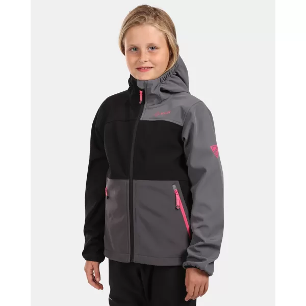  Softshell jakna za djevojčice KILPI RAVIA-J WJ0113KI CRNA 