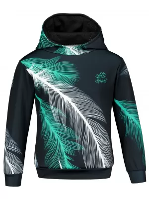 Dječja vrhunska funkcionalna majica ALTISPORT VOJ/ALK001MI01 CRNO/TIRKIZNO