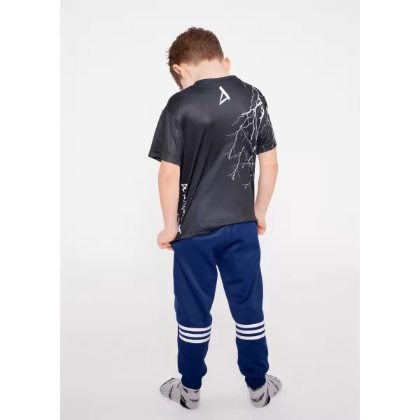  Dječja premium funkcionalna majica ALTISPORT VOJ/ALK004TR01 CRNO-BIJELO 