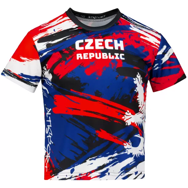  Dječja premium funkcionalna majica ALTISPORT VOJ/ALK036TR01 CRVENA S UZORKOM 