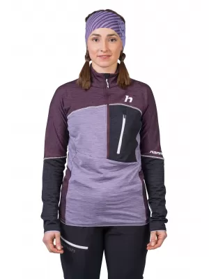 Ženski sweatshirt HANNAH MEDA HZ OREZATI LJUBIČASTA/LAVANDA SIVA MEL