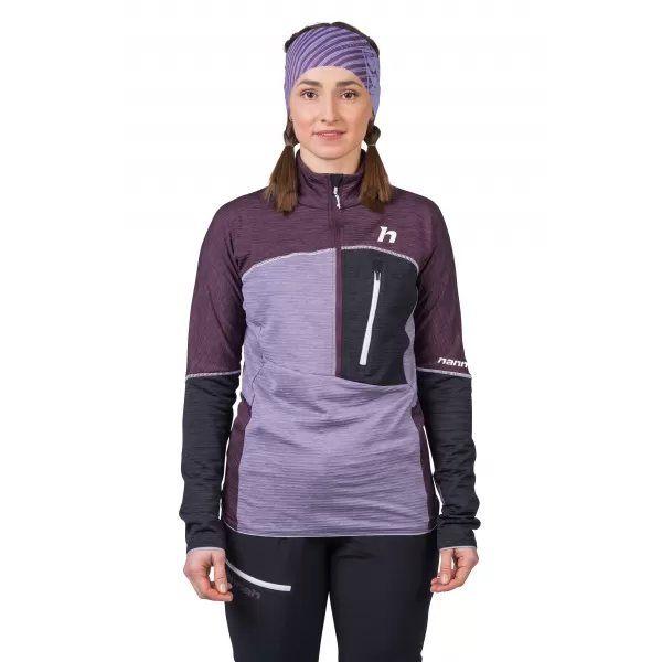  Ženski sweatshirt HANNAH MEDA HZ OREZATI LJUBIČASTA/LAVANDA SIVA MEL 