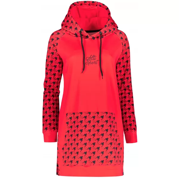  Ženski funkcionalni produljeni sweatshirt premium ALTISPORT VOJ/ALW048MI03 CRVENA 