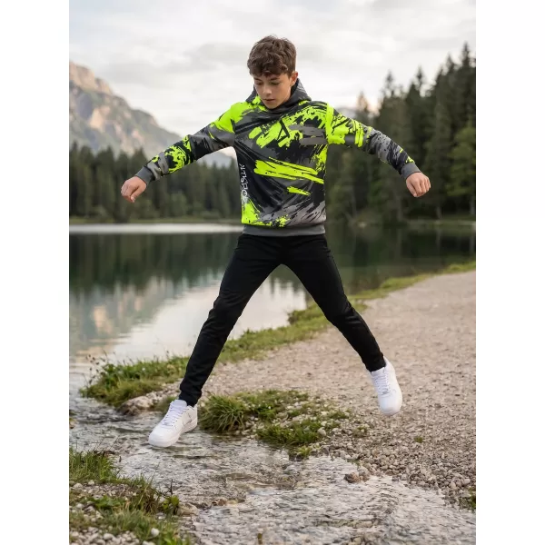 Dječja vrhunska funkcionalna majica ALTISPORT VOJ/ALK014MI01 CRNO/ZELENO 