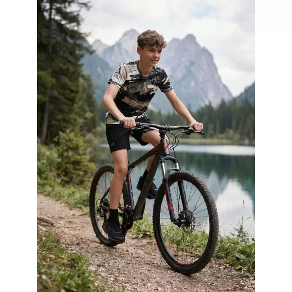  Dječja premium funkcionalna majica ALTISPORT VOJ/ALK014TR01 CRNA/SIVA 