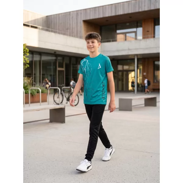  Dječja premium funkcionalna majica ALTISPORT VOJ/ALK004TR01 KEROZIN/BIJELI 