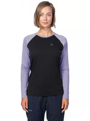 Ženska majica s dugim rukavima HANNAH LESLIE L/S ANTRACIT/WISTERIA