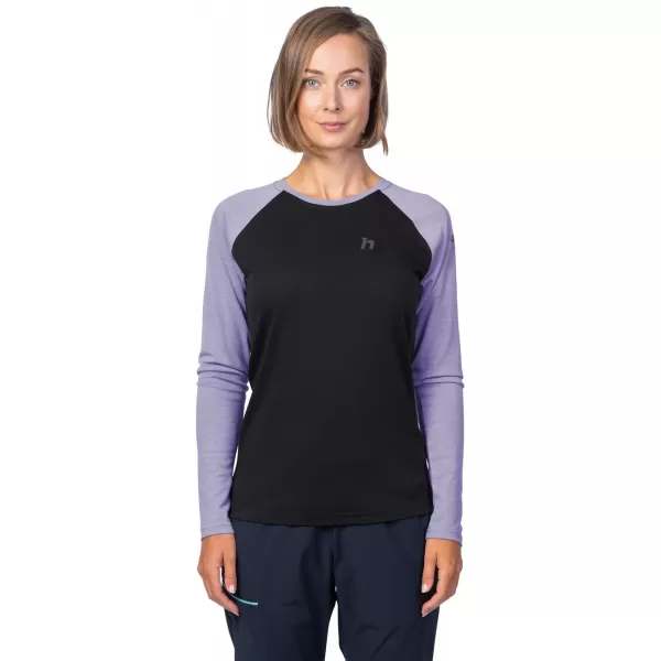  Ženska majica s dugim rukavima HANNAH LESLIE L/S ANTRACIT/WISTERIA 