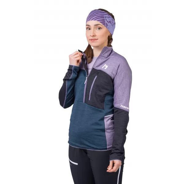  Ženski sweatshirt HANNAH MEDA HZ LAVANDA SIVA/SLOJEVITO S ML 