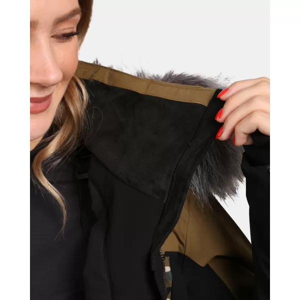  Ženska skijaška jakna KILPI CLAIR-W WL0107KI KAKI 