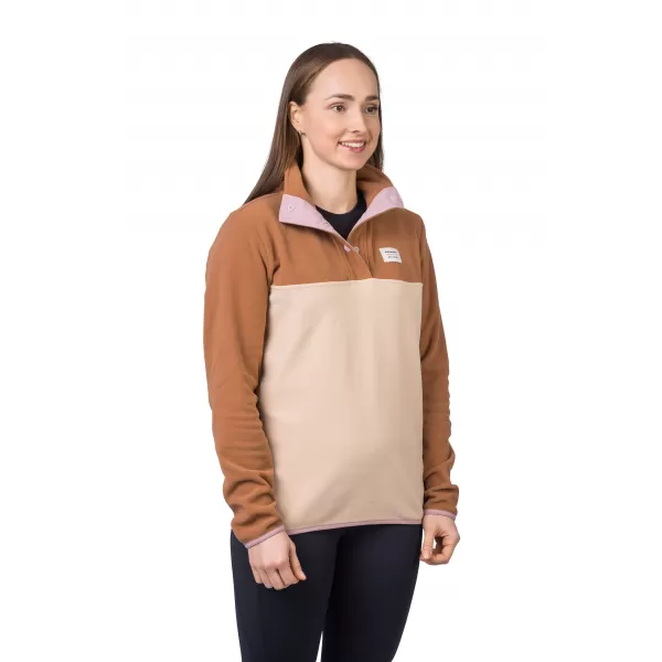  Ženski sweatshirt HANNAH NUKA ARGANOVO ULJE/SMEĐA RIŽA 