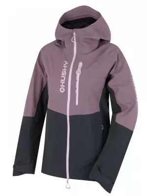 Ženska hardshell jakna HUSKY NICCO L LJUBIČASTA/SIVA