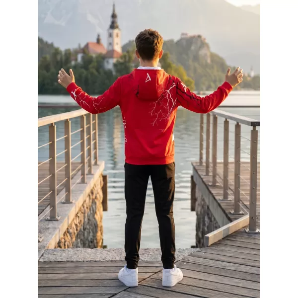  Dječja vrhunska funkcionalna majica ALTISPORT VOJ/ALK004MI01 CRVENA 