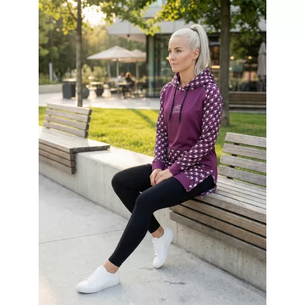  Ženski funkcionalni produljeni sweatshirt premium ALTISPORT VOJ/ALW048MI03 LJUBIČASTA 