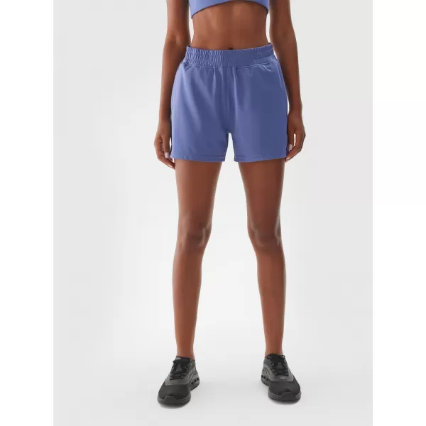  Ženske kratke hlače 4F WAW24TFSHF705 MORNARICA 