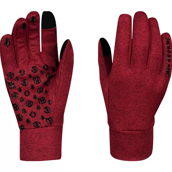  Powerfleece rukavice NORDBLANC CONTROLLER NBWG7855 TAMNOCRVENA 