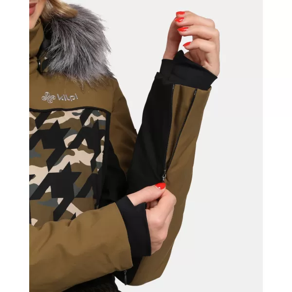 Ženska skijaška jakna KILPI CLAIR-W WL0107KI KAKI 