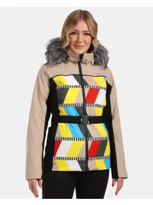 Ženska skijaška jakna KILPI CLAIR-W WL0107KI BEŽ