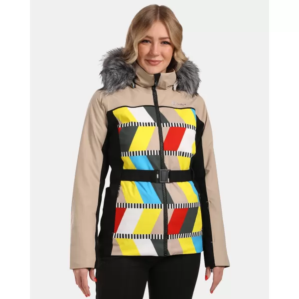  Ženska skijaška jakna KILPI CLAIR-W WL0107KI BEŽ 