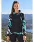 Ženska premium funkcionalna majica ALTISPORT VOJ/ALW039MI01 CRNO/TIRKIZNO