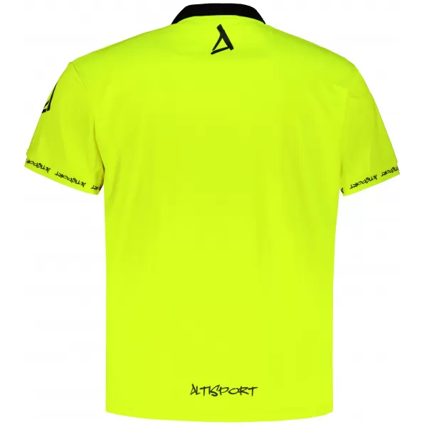  Muška funkcionalna majica kratkih rukava s vrhunskom kragnom ALTISPORT VOJ/ALM000TR05 NEON ŽUTA 