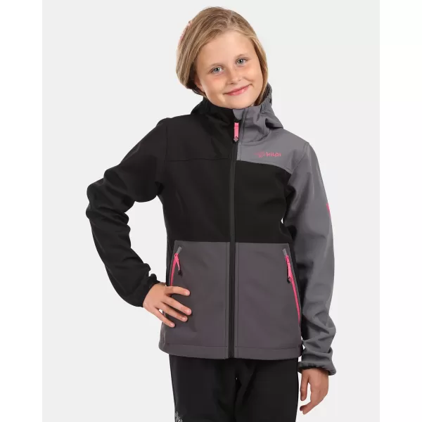  Softshell jakna za djevojčice KILPI RAVIA-J WJ0113KI CRNA 