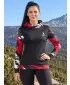 Ženska premium funkcionalna majica ALTISPORT VOJ/ALW039MI01 CRNO/CRVENO