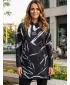 Ženski funkcionalni produljeni sweatshirt premium ALTISPORT VOJ/ALW049MI03 CRNO-BIJELO
