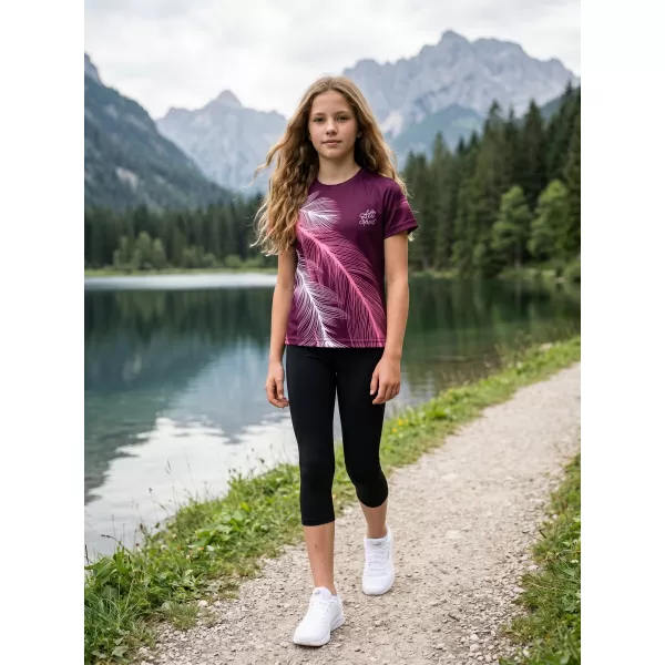  Dječja premium funkcionalna majica ALTISPORT VOJ/ALK001TR01 FUKSIJA 